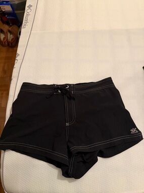 Zeroxposur Black Athletic Swim Shorts
